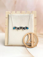 Grey Moonstone & Blue Apatite Necklace Sno 11-Necklaces-Krush Kandy, Women's Online Fashion Boutique Located in Phoenix, Arizona (Scottsdale Area)