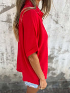 The Everyday Pop Button-Down Shirt-Krush Kandy, Women's Online Fashion Boutique Located in Phoenix, Arizona (Scottsdale Area)