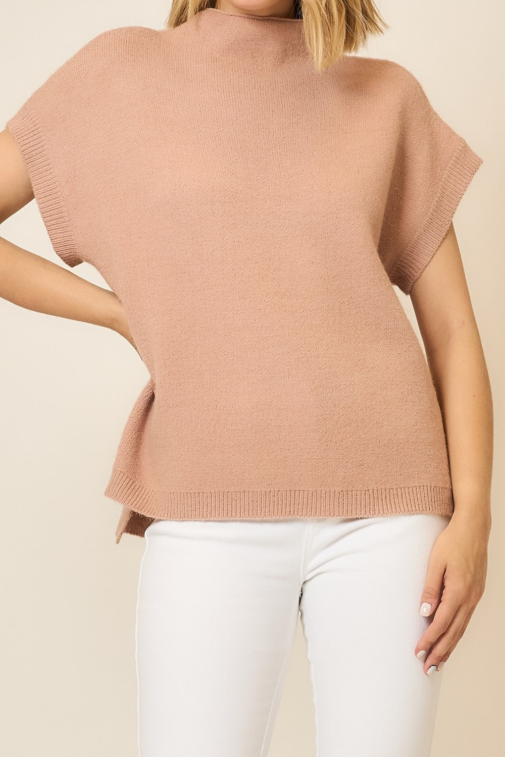 Sleeveless Knit Sweater Vest-Sweaters-Krush Kandy, Women's Online Fashion Boutique Located in Phoenix, Arizona (Scottsdale Area)