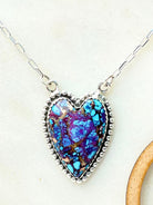 Long Heart Stone Slab Necklace MADE TO ORDER-Necklaces-Krush Kandy, Women's Online Fashion Boutique Located in Phoenix, Arizona (Scottsdale Area)