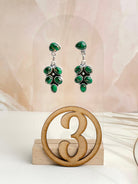 Irish Green Dahlia Studs sno 3-Earrings-Krush Kandy, Women's Online Fashion Boutique Located in Phoenix, Arizona (Scottsdale Area)