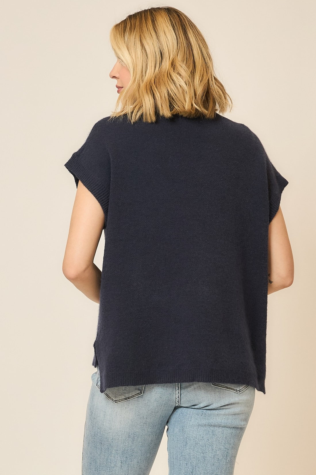 Sleeveless Knit Sweater Vest-Sweaters-Krush Kandy, Women's Online Fashion Boutique Located in Phoenix, Arizona (Scottsdale Area)