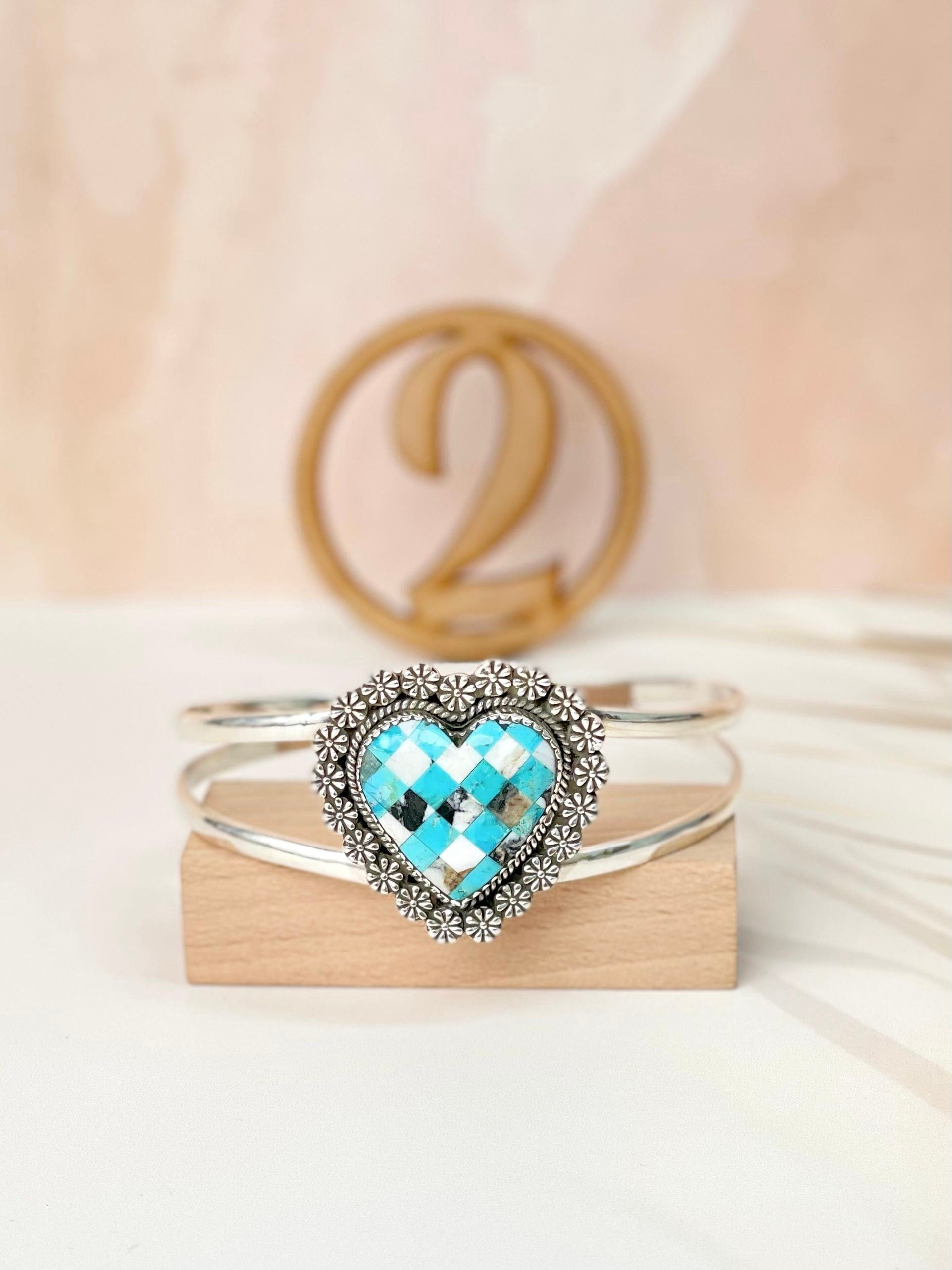 White Buffalo & Turquoise Slab Cuffs Bno. 6-Bracelets-Krush Kandy, Women's Online Fashion Boutique Located in Phoenix, Arizona (Scottsdale Area)