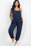 Sleeveless Jogger Jumpsuit | S-3X-Jumpsuits & Rompers-Krush Kandy, Women's Online Fashion Boutique Located in Phoenix, Arizona (Scottsdale Area)