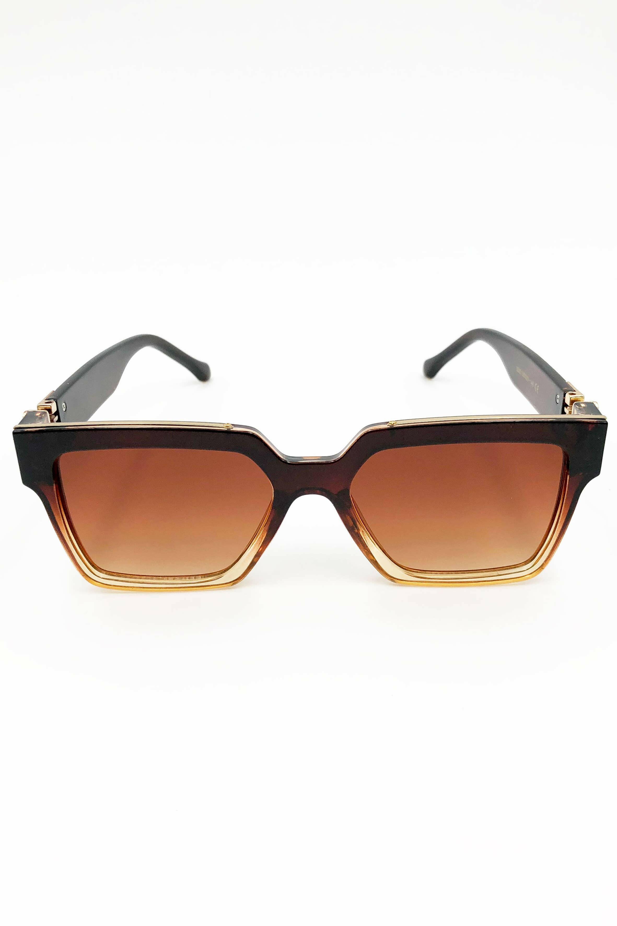 Square Gradient Oversized Sunglasses-Sunglasses-Krush Kandy, Women's Online Fashion Boutique Located in Phoenix, Arizona (Scottsdale Area)