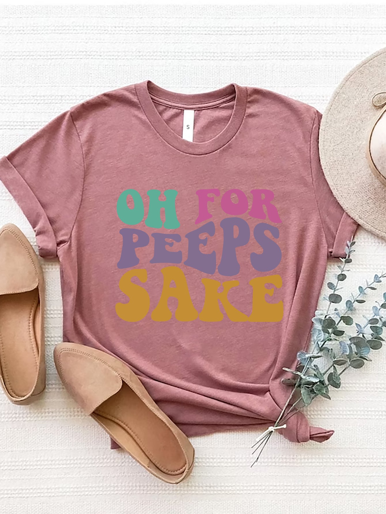 Oh For Peeps Sake Graphic Tee-Krush Kandy, Women's Online Fashion Boutique Located in Phoenix, Arizona (Scottsdale Area)