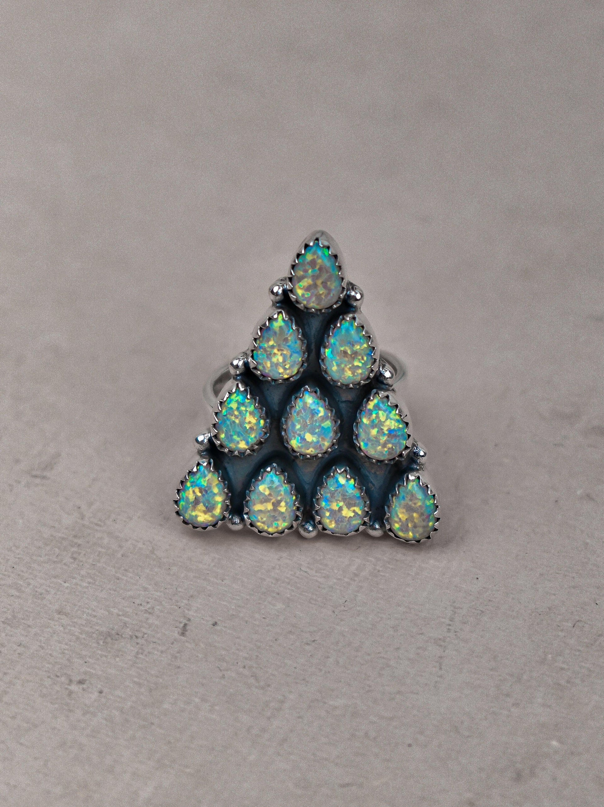 Pyramid Prism Gemstone Ring-Cluster Rings-Krush Kandy, Women's Online Fashion Boutique Located in Phoenix, Arizona (Scottsdale Area)