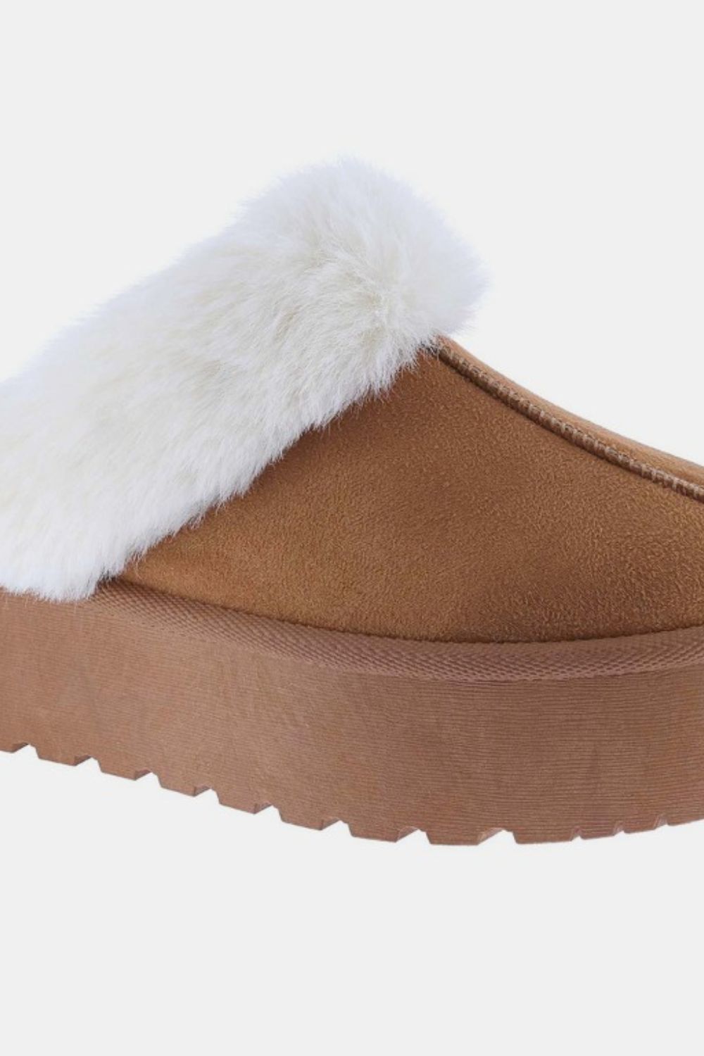 Weeboo Thick Bottom Fur Trim Snow Slippers-Slippers-Krush Kandy, Women's Online Fashion Boutique Located in Phoenix, Arizona (Scottsdale Area)