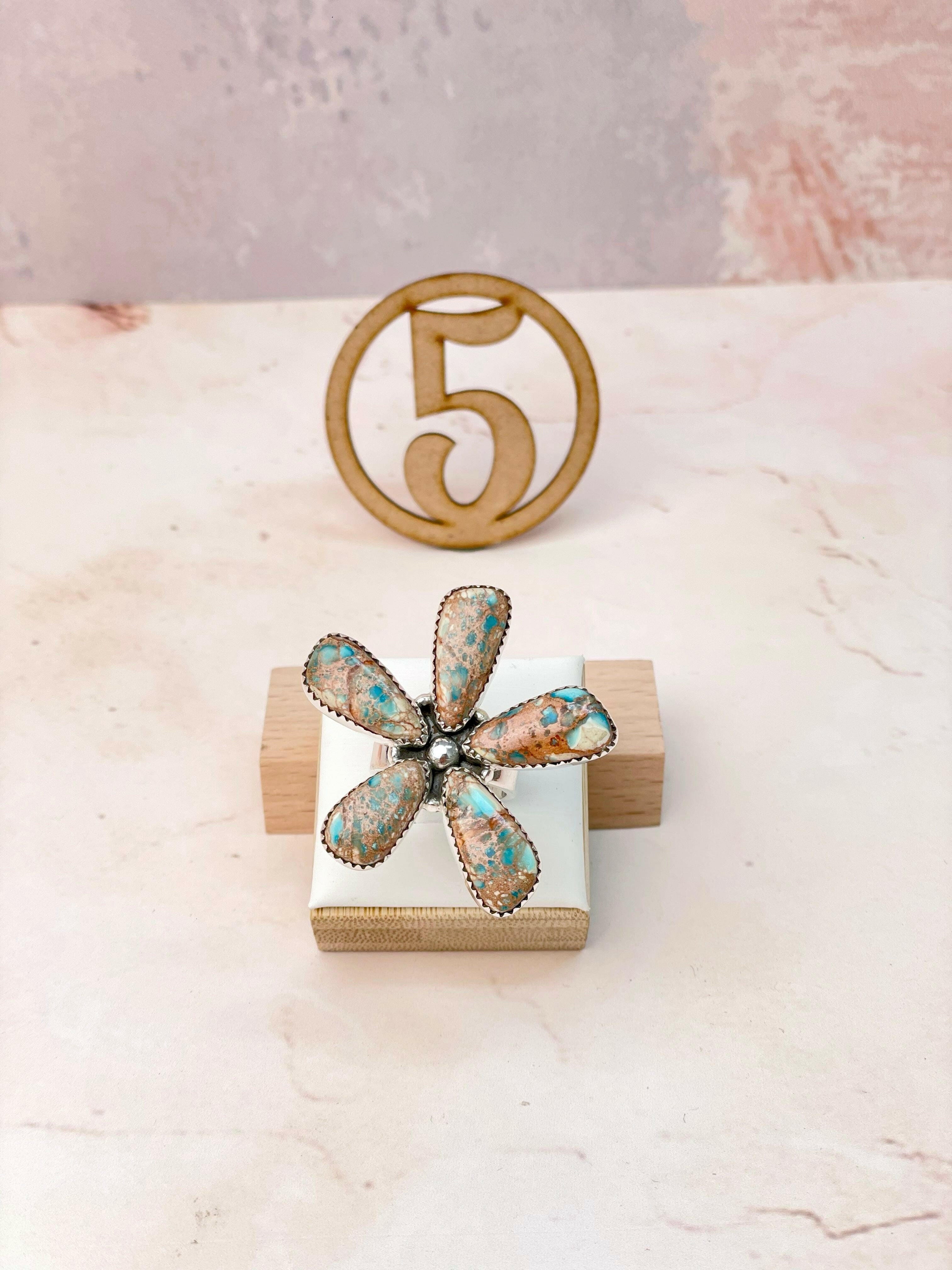 Desert Jasper Flower Petals Rings MADE TO ORDER-Rings-Krush Kandy, Women's Online Fashion Boutique Located in Phoenix, Arizona (Scottsdale Area)