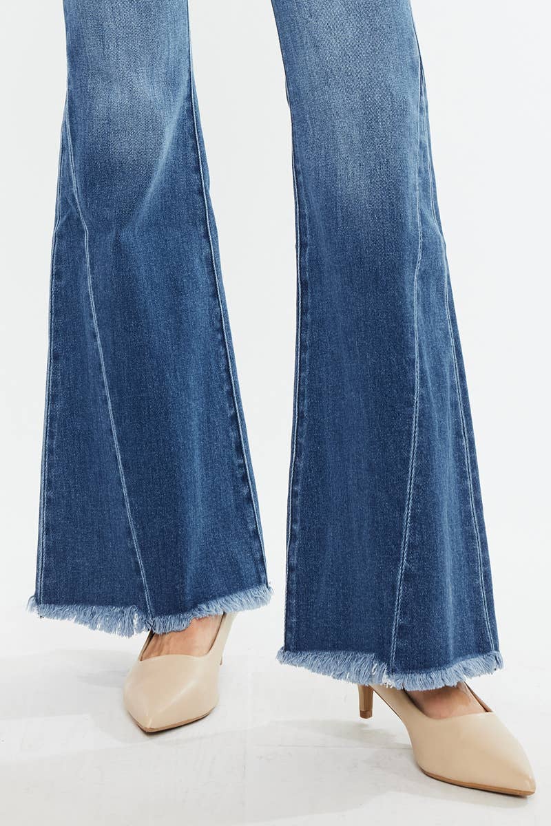 Kancan Mid-Rise Flare Jeans-Denim-Krush Kandy, Women's Online Fashion Boutique Located in Phoenix, Arizona (Scottsdale Area)