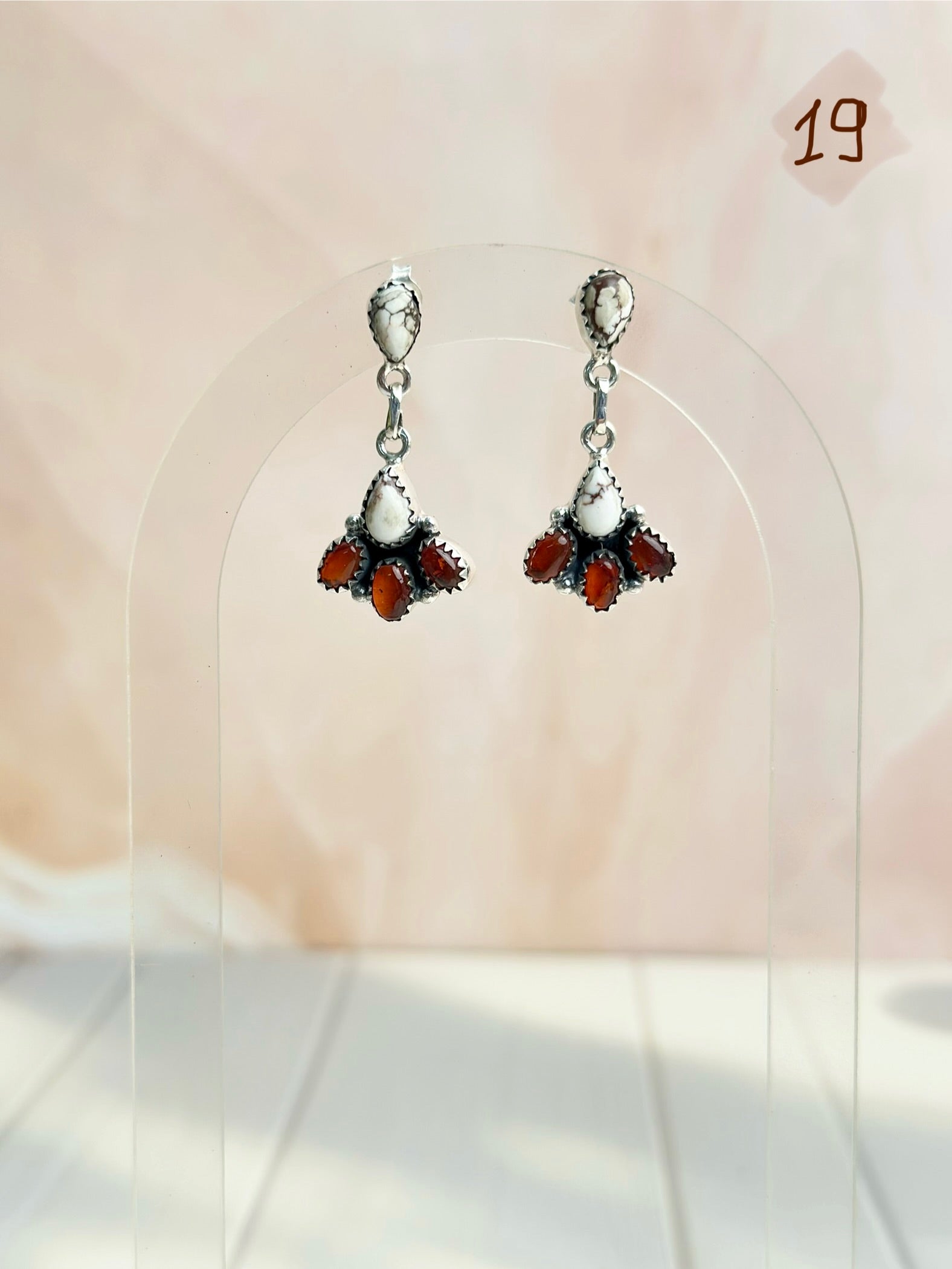 Amber, Turquoise &amp; Crystals Mixed Earrings-Earrings-Krush Kandy, Women&#39;s Online Fashion Boutique Located in Phoenix, Arizona (Scottsdale Area)