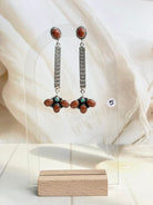 Boho Bar Stones Drop Dangle Earrings-Earrings-Krush Kandy, Women's Online Fashion Boutique Located in Phoenix, Arizona (Scottsdale Area)