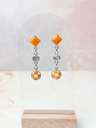 Tangerine Crystal Martini Rosarita Earrings-Earrings-Krush Kandy, Women's Online Fashion Boutique Located in Phoenix, Arizona (Scottsdale Area)