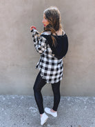 Risen See You Soon Fray Hooded Flannel-Jackets-Krush Kandy, Women's Online Fashion Boutique Located in Phoenix, Arizona (Scottsdale Area)