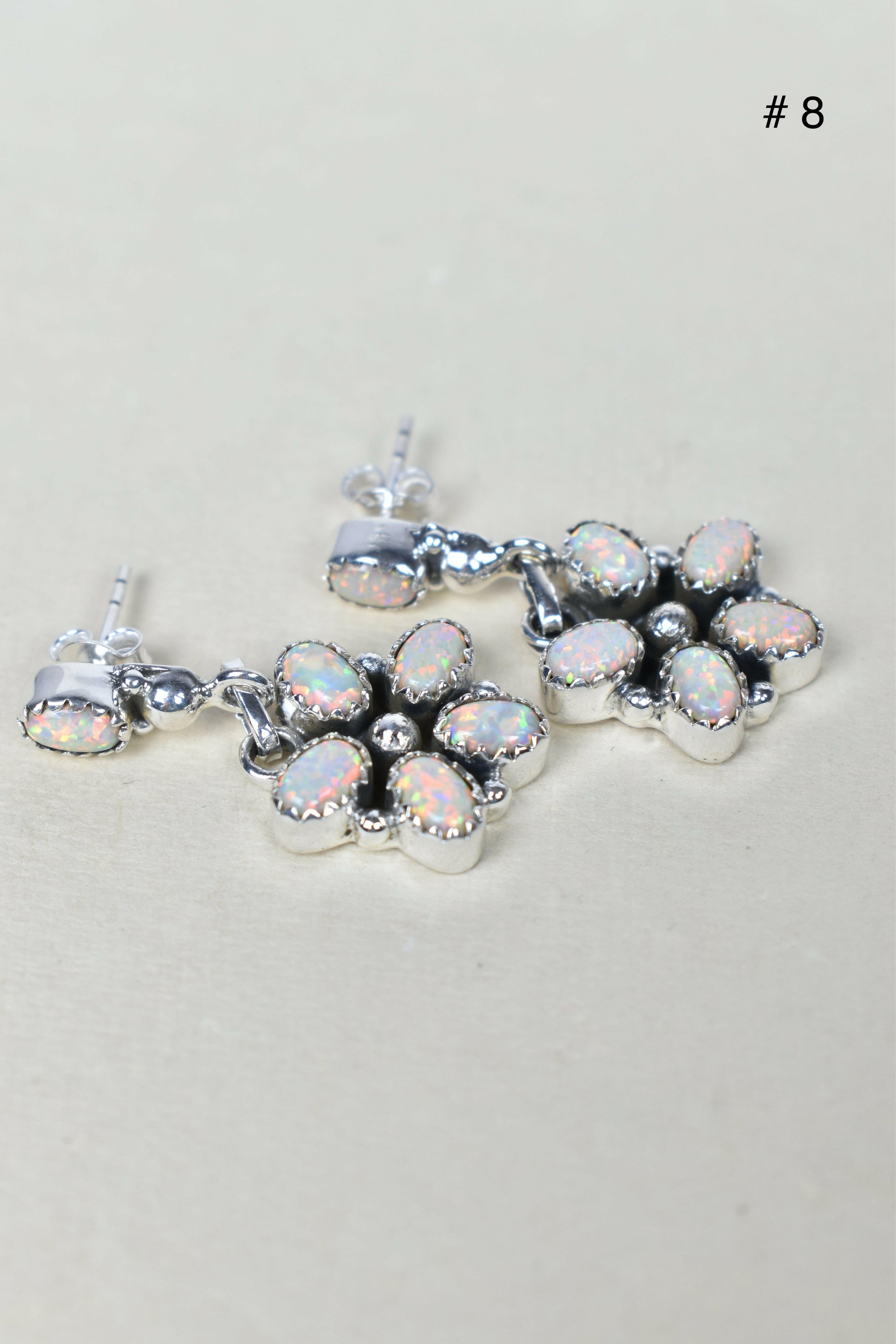 Pentapetal Post Sterling Silver Earrings-Drop Earrings-Krush Kandy, Women's Online Fashion Boutique Located in Phoenix, Arizona (Scottsdale Area)