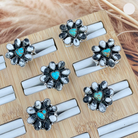 So In Love Turquoise & White Buffalo Ring-Rings-Krush Kandy, Women's Online Fashion Boutique Located in Phoenix, Arizona (Scottsdale Area)