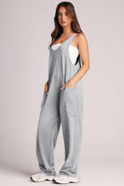 Lovelet Wide Strap Jumpsuit with Pockets-Krush Kandy, Women's Online Fashion Boutique Located in Phoenix, Arizona (Scottsdale Area)