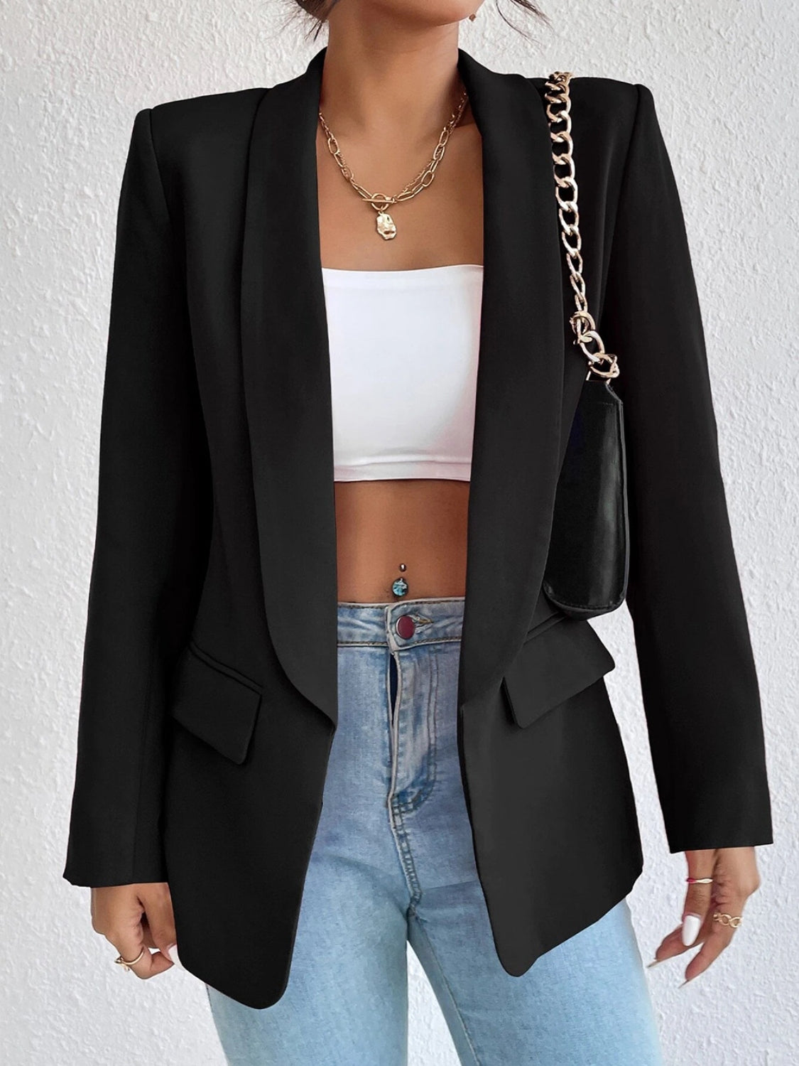 After Hours Long Sleeve Blazer-Blazers-Krush Kandy, Women's Online Fashion Boutique Located in Phoenix, Arizona (Scottsdale Area)
