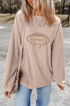 Game Day Corduroy Embroidered Top-Sweatshirts-Krush Kandy, Women's Online Fashion Boutique Located in Phoenix, Arizona (Scottsdale Area)