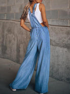Wide Leg Denim Overalls-Jumpsuits & Rompers-Krush Kandy, Women's Online Fashion Boutique Located in Phoenix, Arizona (Scottsdale Area)