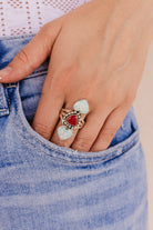 Opal Heart Stone Crawler-Crawler Rings-Krush Kandy, Women's Online Fashion Boutique Located in Phoenix, Arizona (Scottsdale Area)