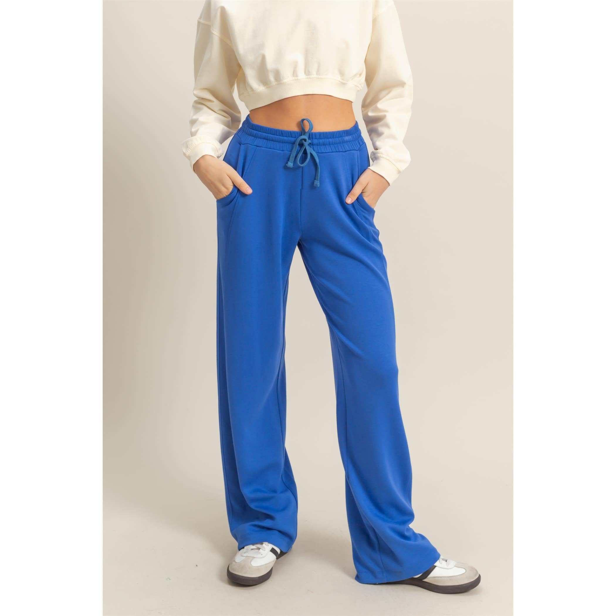 Chill Vibes High-Rise Drawstring Pants-Sweatpants-Krush Kandy, Women's Online Fashion Boutique Located in Phoenix, Arizona (Scottsdale Area)