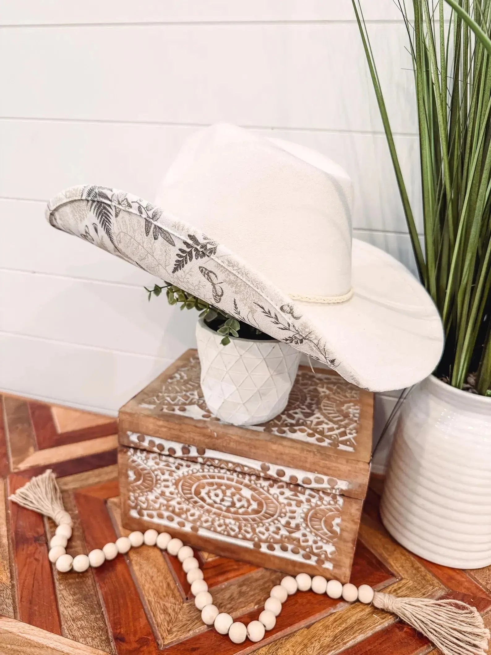 Floral Print Hat-Hats-Krush Kandy, Women's Online Fashion Boutique Located in Phoenix, Arizona (Scottsdale Area)