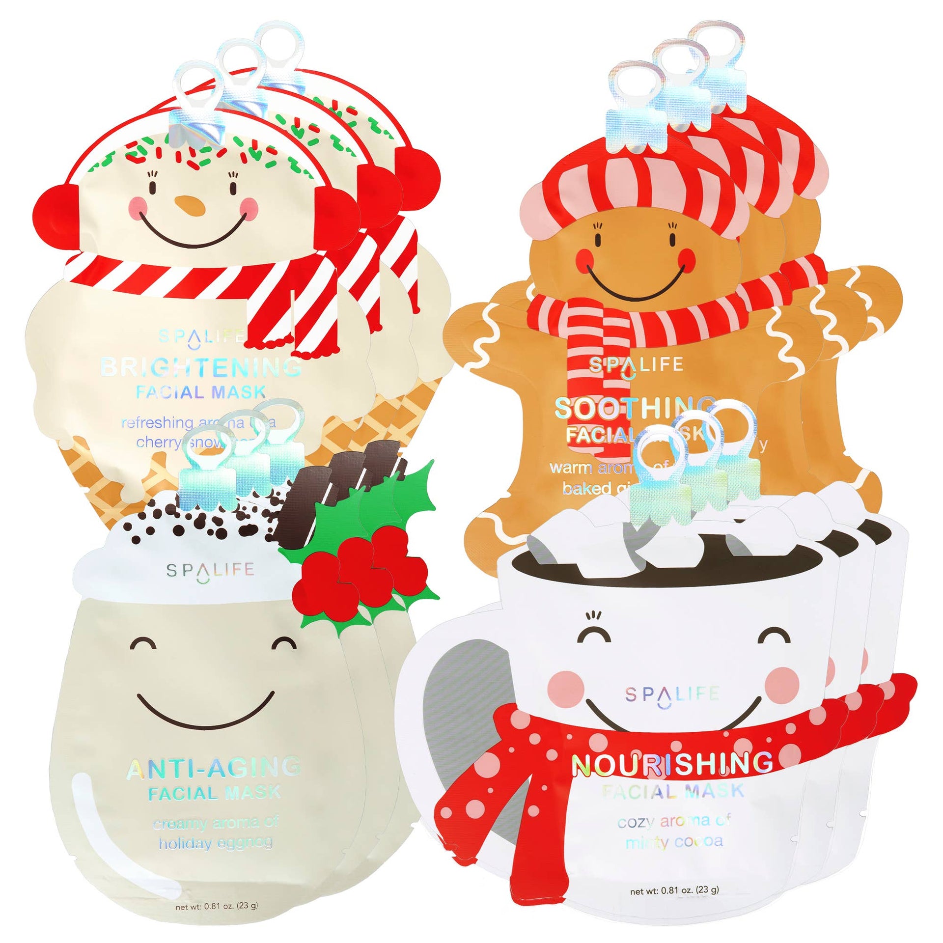 Christmas Holiday Treats Assorted Skincare Masks-Health & Beauty-Krush Kandy, Women's Online Fashion Boutique Located in Phoenix, Arizona (Scottsdale Area)