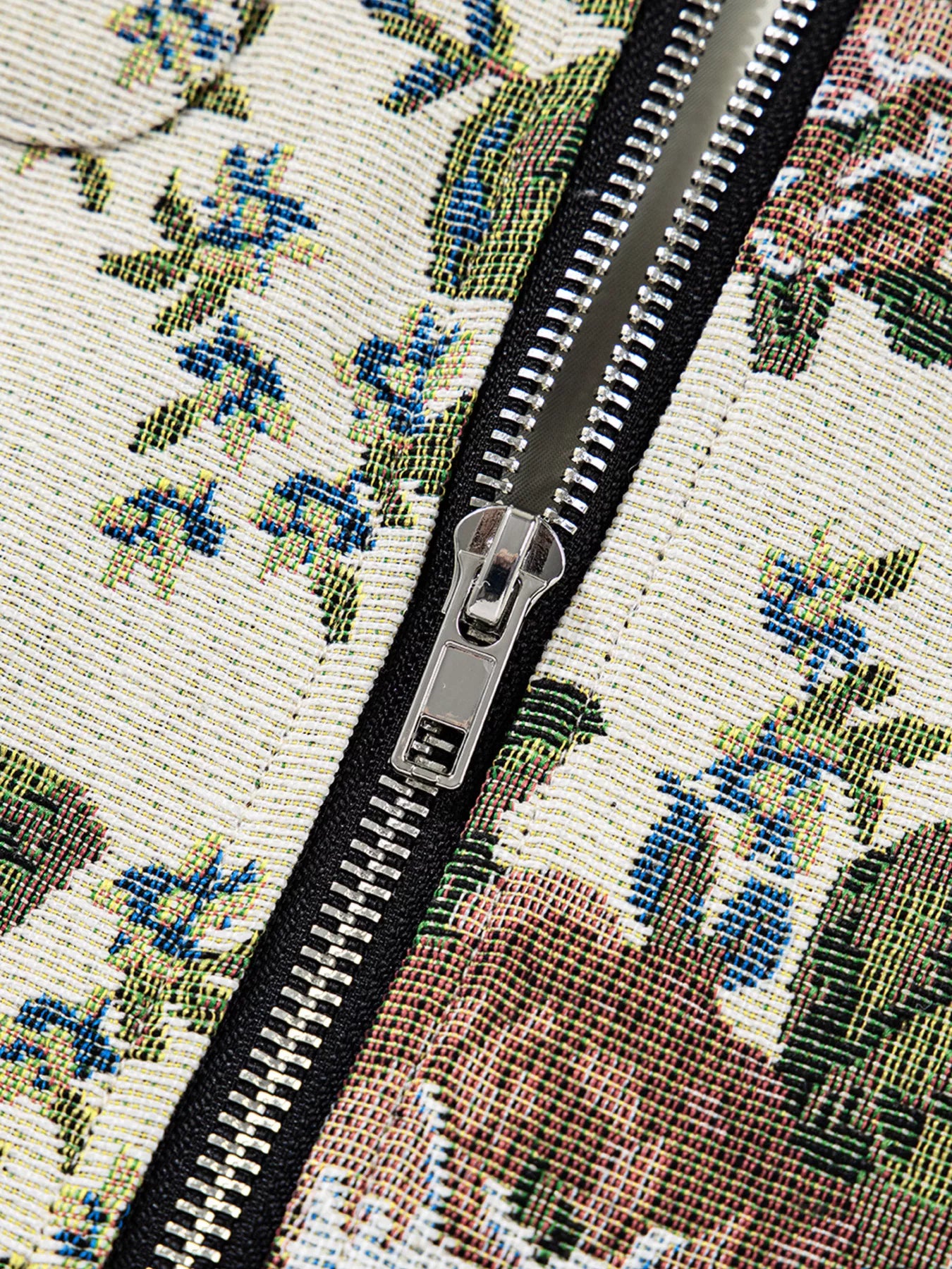 Floral Print Zip Up Contrast Collared Jacket-Jacket-Krush Kandy, Women's Online Fashion Boutique Located in Phoenix, Arizona (Scottsdale Area)