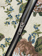 Floral Print Zip Up Contrast Collared Jacket-Jacket-Krush Kandy, Women's Online Fashion Boutique Located in Phoenix, Arizona (Scottsdale Area)