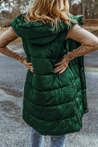 Longline Hooded Sleeveless Puffer Vest-Krush Kandy, Women's Online Fashion Boutique Located in Phoenix, Arizona (Scottsdale Area)