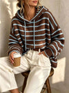 Canyon Drift Striped Knit Hoodie