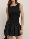 Sleeveless Ruched Mini Tank Dress-dress-Krush Kandy, Women's Online Fashion Boutique Located in Phoenix, Arizona (Scottsdale Area)
