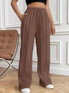 Drawstring Wide Leg Pants with Pockets-PANTS-Krush Kandy, Women's Online Fashion Boutique Located in Phoenix, Arizona (Scottsdale Area)