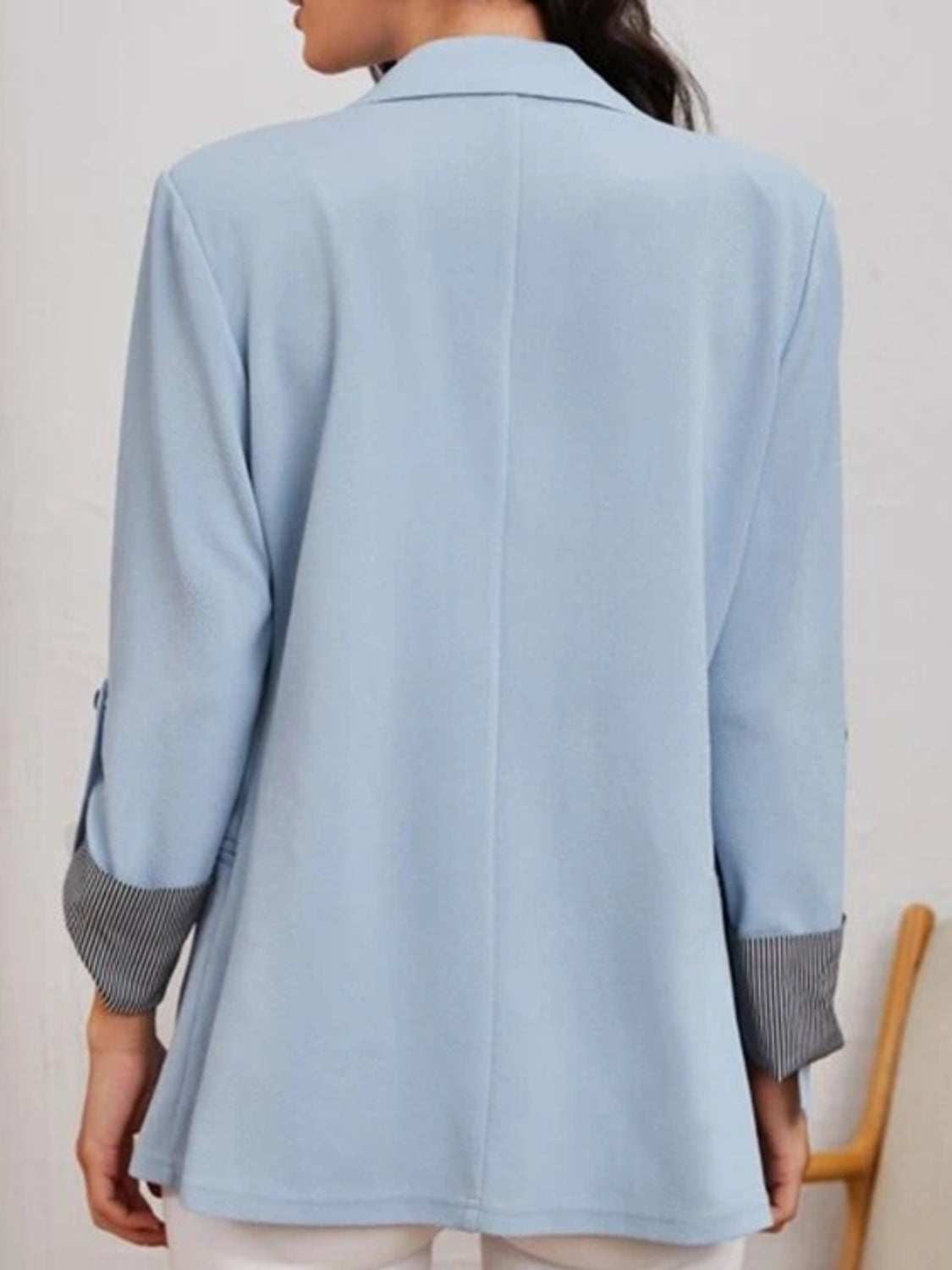 Lapel Collar Roll-Tab Sleeve Blazer-Krush Kandy, Women's Online Fashion Boutique Located in Phoenix, Arizona (Scottsdale Area)