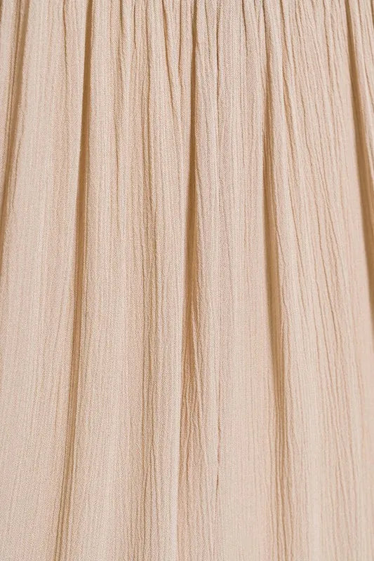 Woven Crinkle Gauze Crop Tee and Skirt Set-2 Piece Outfit Sets-Krush Kandy, Women's Online Fashion Boutique Located in Phoenix, Arizona (Scottsdale Area)