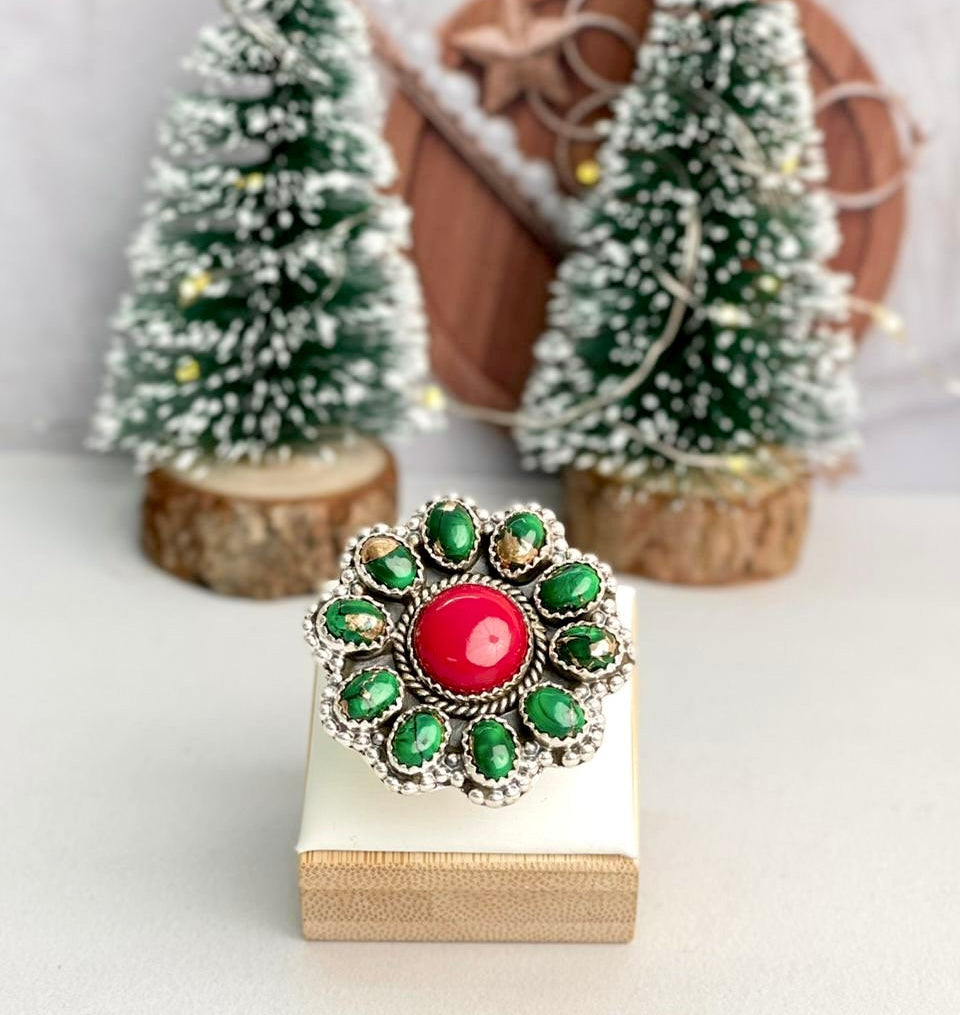 Holiday Rosarita Cluster Ring-Rings-Krush Kandy, Women's Online Fashion Boutique Located in Phoenix, Arizona (Scottsdale Area)