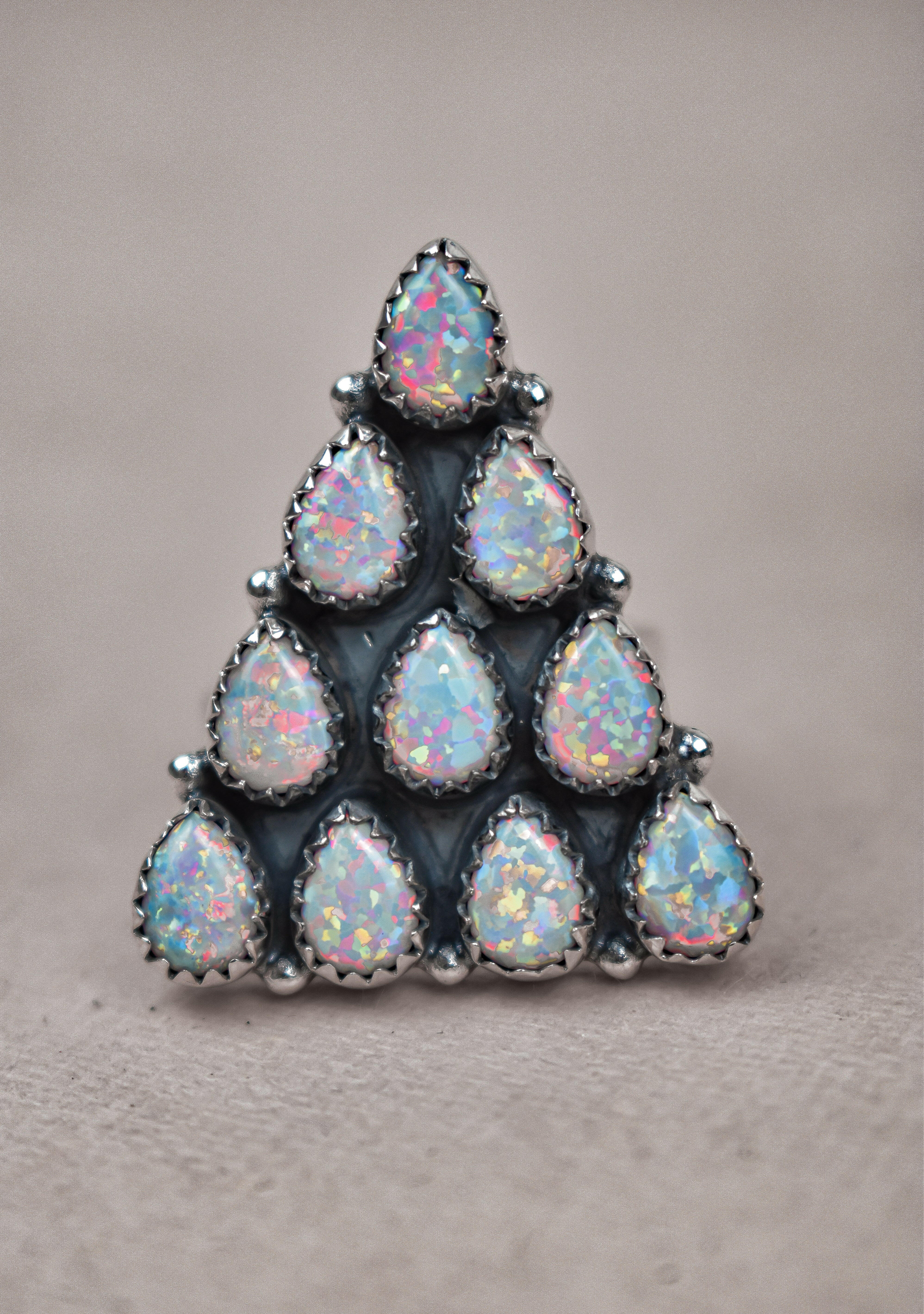 Pyramid Prism Gemstone Ring-Cluster Rings-Krush Kandy, Women's Online Fashion Boutique Located in Phoenix, Arizona (Scottsdale Area)