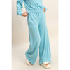 Burnout French Terry Wide-Leg Pants