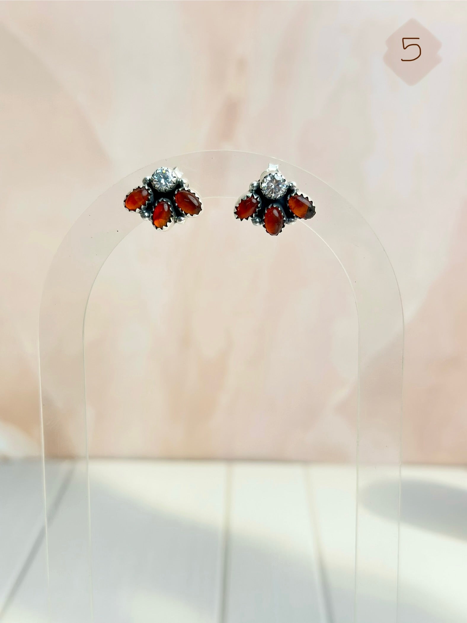 Amber, Turquoise & Crystal Boho Earrings-Earrings-Krush Kandy, Women's Online Fashion Boutique Located in Phoenix, Arizona (Scottsdale Area)