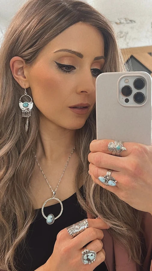 Arrow Stamped Fringe Stone Earrings | By KKB-Drop Earrings-Krush Kandy, Women's Online Fashion Boutique Located in Phoenix, Arizona (Scottsdale Area)
