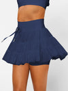 Ruched Mini Skort with Pockets-Krush Kandy, Women's Online Fashion Boutique Located in Phoenix, Arizona (Scottsdale Area)