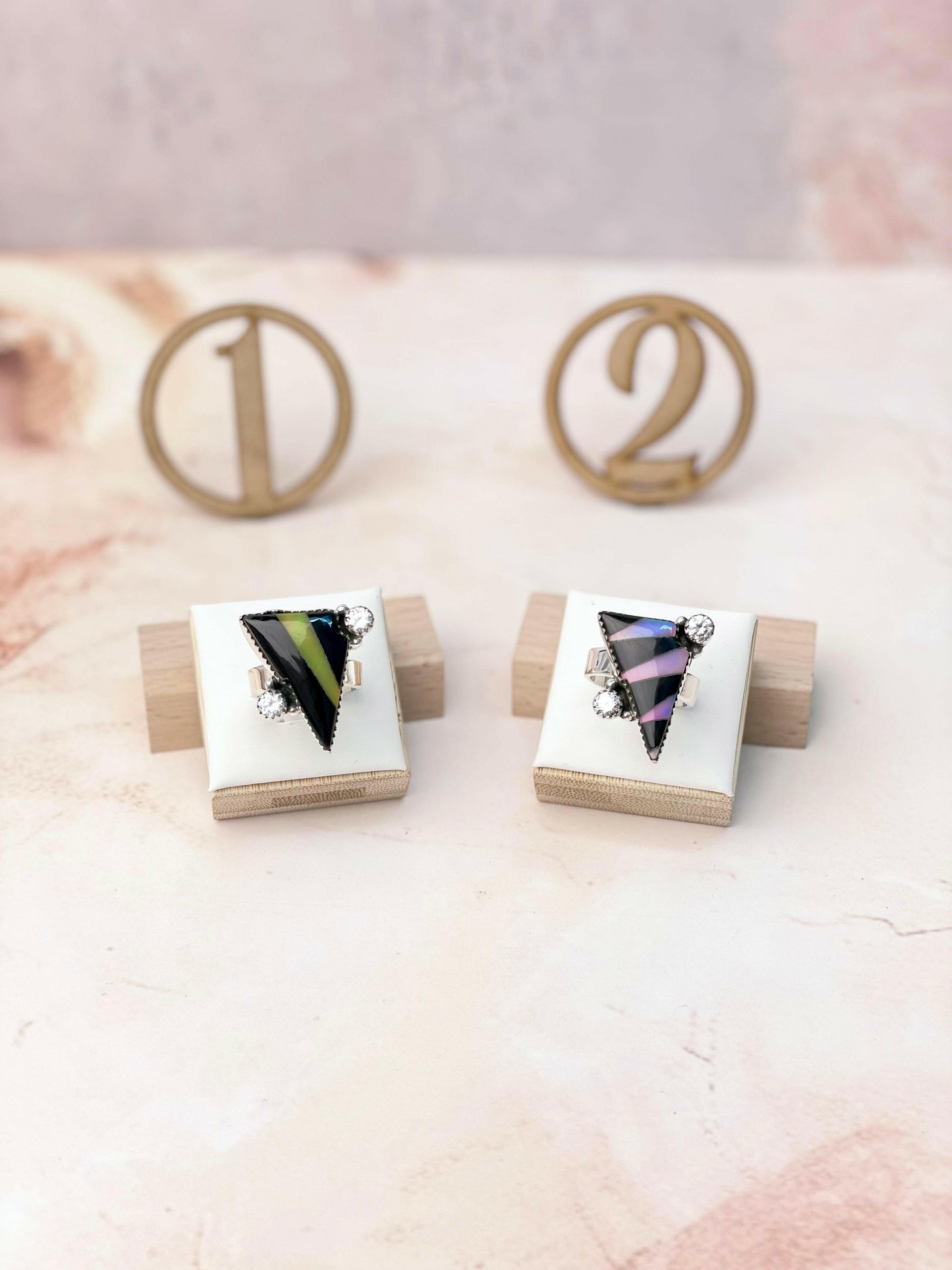 Aurora Lightning Bolt Rings-Rings-Krush Kandy, Women's Online Fashion Boutique Located in Phoenix, Arizona (Scottsdale Area)