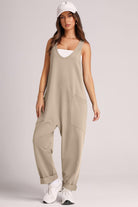 Wide Strap Jumpsuit with Pockets-Jumpsuits & Rompers-Krush Kandy, Women's Online Fashion Boutique Located in Phoenix, Arizona (Scottsdale Area)