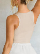 Solid Color Wide Strap Tank-Tops-Krush Kandy, Women's Online Fashion Boutique Located in Phoenix, Arizona (Scottsdale Area)