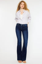 Kancan Mid Rise Slim Flare Jeans-Krush Kandy, Women's Online Fashion Boutique Located in Phoenix, Arizona (Scottsdale Area)