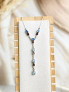 Celestial Spring Moonstone Lariat Necklace-Necklaces-Krush Kandy, Women's Online Fashion Boutique Located in Phoenix, Arizona (Scottsdale Area)