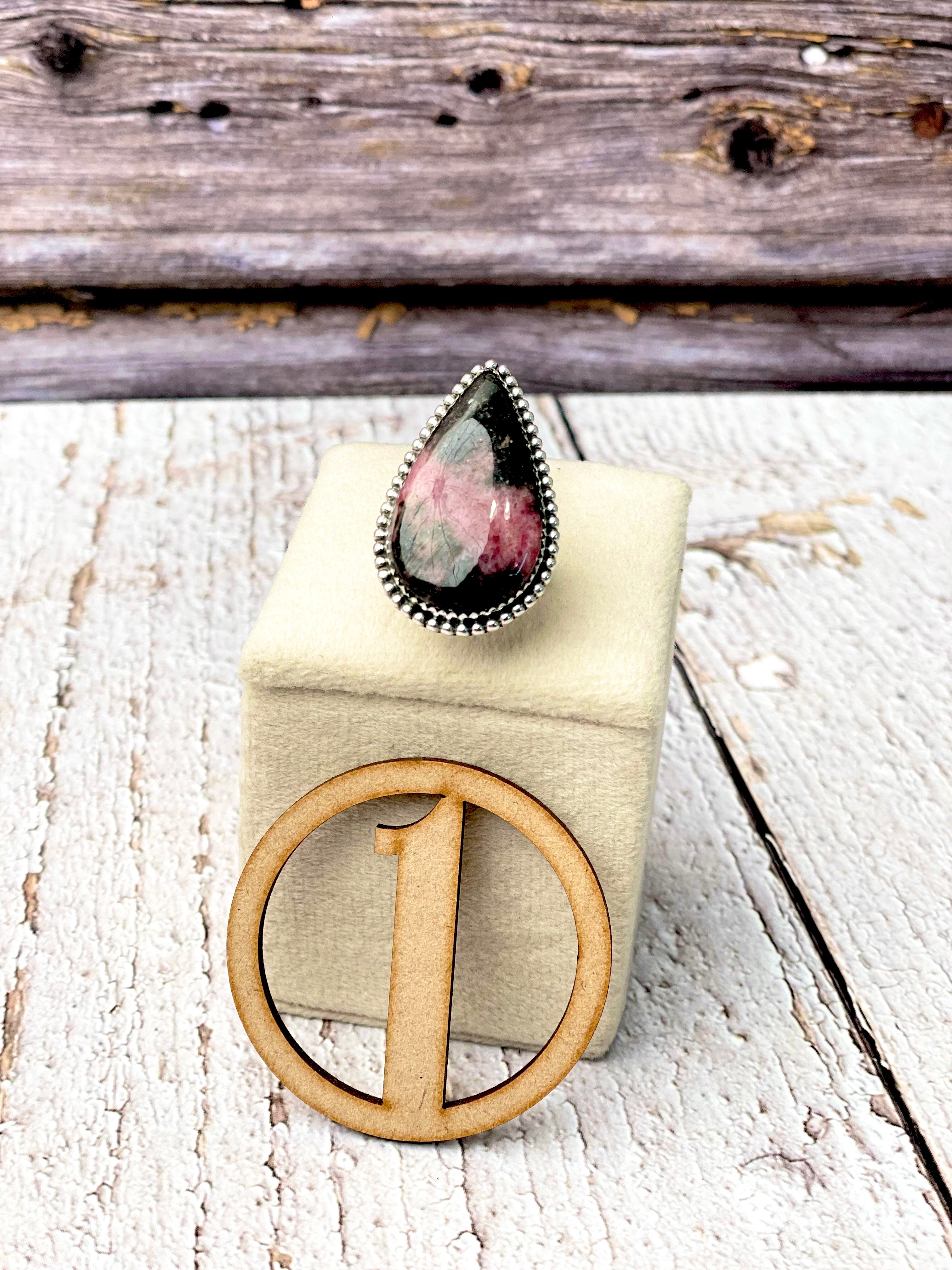 Rhodonite Slab Rings-Ring-Krush Kandy, Women's Online Fashion Boutique Located in Phoenix, Arizona (Scottsdale Area)