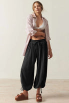 Drawstring Ruched Pants-Krush Kandy, Women's Online Fashion Boutique Located in Phoenix, Arizona (Scottsdale Area)