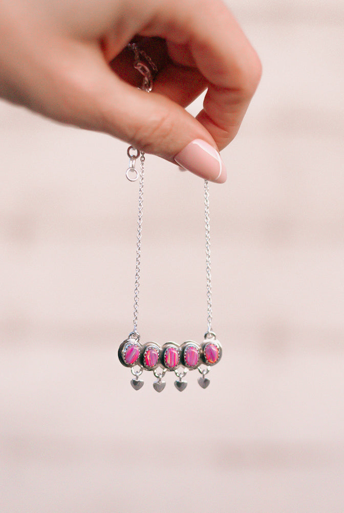 Heart's Desire Stone Necklace | PRE ORDER NOW OPEN-Necklaces-Krush Kandy, Women's Online Fashion Boutique Located in Phoenix, Arizona (Scottsdale Area)
